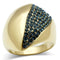 Silver Jewelry Rings Yellow Gold Ring GL324 Gold - Brass Ring with Top Grade Crystal Alamode Fashion Jewelry Outlet