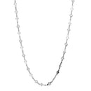 Charm Necklace LO3452 Rhodium Brass Necklace