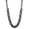 Charm Necklace LO3723 TIN Cobalt Black Brass Necklace