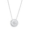 Cute Necklaces 3W422 Rhodium Brass Necklace with AAA Grade CZ