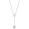 Cute Necklaces 3W426 Rhodium Brass Necklace with AAA Grade CZ