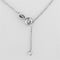 Cute Necklaces 3W428 Rhodium Brass Necklace with AAA Grade CZ