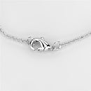Cute Necklaces 3W437 Rhodium Brass Necklace with AAA Grade CZ