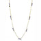 Gold Chain Necklace 3W1538 Gold Brass Necklace with Semi-Precious