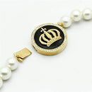 Gold Necklace For Women LO2647 Gold Brass Necklace with Semi-Precious