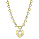 Gold Necklace For Women LO3341 Gold Brass Necklace with AAA Grade CZ