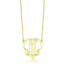 Gold Necklace LO4688 Flash Gold Brass Necklace