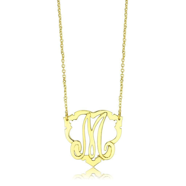 Gold Necklace LO4688 Flash Gold Brass Necklace