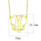 Gold Necklace LO4688 Flash Gold Brass Necklace