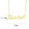 Silver Necklaces Gold Necklace LO4689 Flash Gold Brass Necklace Alamode Fashion Jewelry Outlet