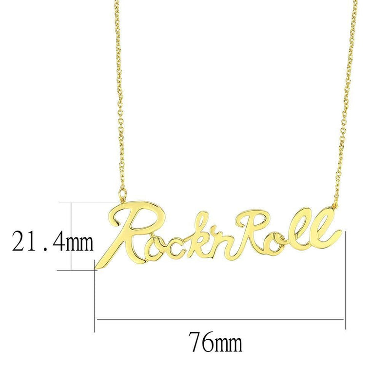 Silver Necklaces Gold Necklace LO4689 Flash Gold Brass Necklace Alamode Fashion Jewelry Outlet