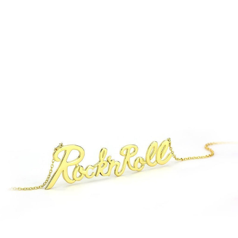 Gold Necklace LO4689 Flash Gold Brass Necklace