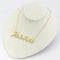 Gold Necklace LO4689 Flash Gold Brass Necklace