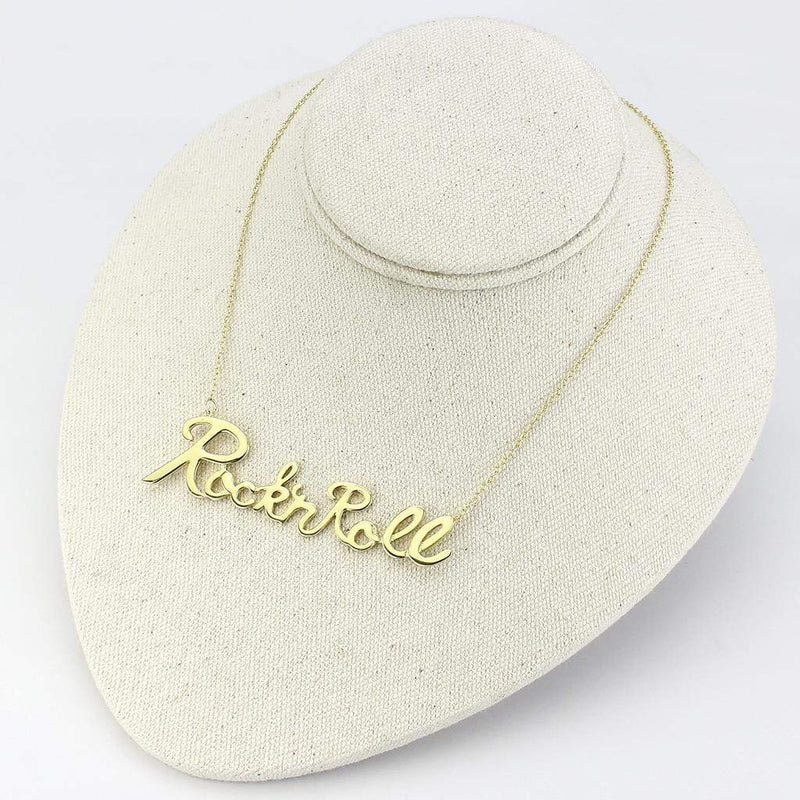 Gold Necklace LO4689 Flash Gold Brass Necklace