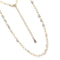 Gold Necklace LO4695 Flash Rose Gold Brass Necklace