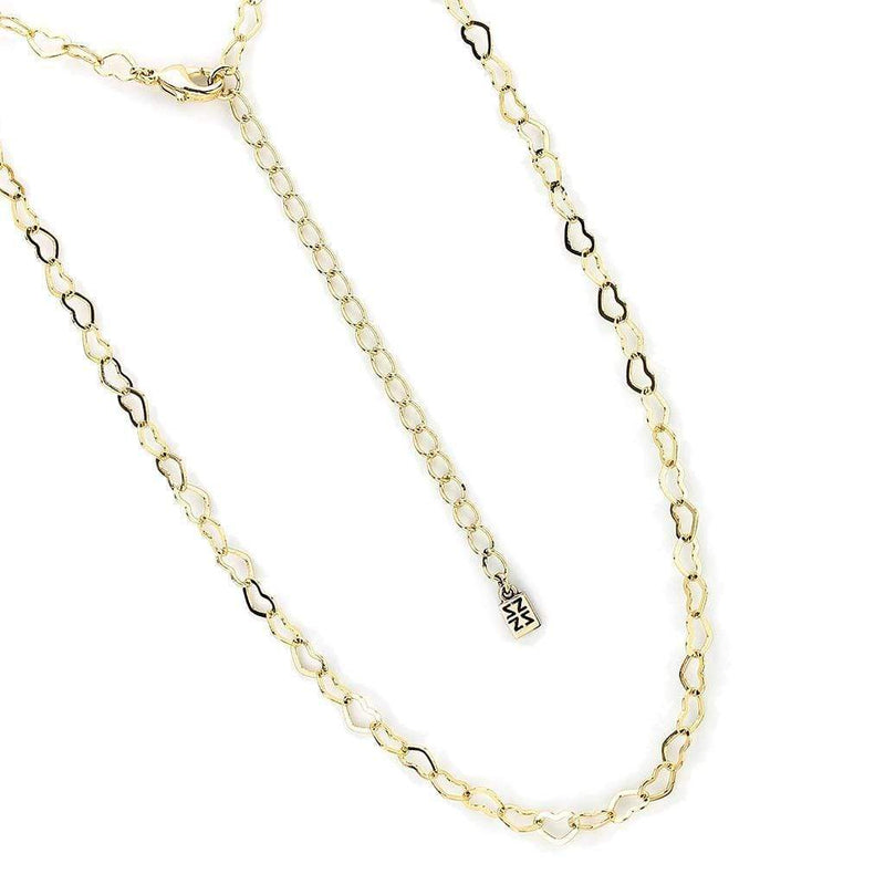 Gold Necklace LO4696 Flash Gold Brass Necklace