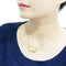 Gold Necklace LO4699 Flash Gold Brass Necklace with Top Grade Crystal