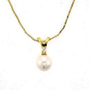 Gold Necklace LOA290 Gold Brass Necklace with Synthetic in White