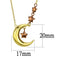 Gold Necklace TK2796 Gold & Light Brown (Light coffee) Stainless Steel Necklace
