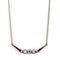 Gold Necklace TK2823 Rose Gold &  Stainless Steel Necklace with Crystal