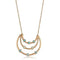 Gold Necklace TK2857 Rose Gold - Stainless Steel Necklace with Crystal