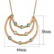 Gold Necklace TK2857 Rose Gold - Stainless Steel Necklace with Crystal
