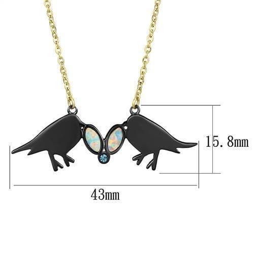 Gold Necklace TK2895 Gold+ - Stainless Steel Necklace with Semi-Precious