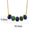 Gold Necklace TK2911 Gold - Stainless Steel Necklace with Precious Stone