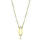 Gold Necklace TK3285 Gold - Stainless Steel Necklace with Crystal