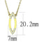 Gold Necklace TK3285 Gold - Stainless Steel Necklace with Crystal
