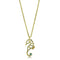 Gold Necklace TK3296 Gold - Stainless Steel Necklace with Top Grade Crystal