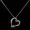 Silver Necklaces Gold Necklace TS037 Rose Gold + Rhodium 925 Sterling Silver Necklace Alamode Fashion Jewelry Outlet