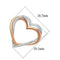 Silver Necklaces Gold Necklace TS037 Rose Gold + Rhodium 925 Sterling Silver Necklace Alamode Fashion Jewelry Outlet