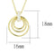 Gold Necklace TS601 Gold 925 Sterling Silver Necklace with AAA Grade CZ