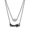Locket Necklace TK2628 Black - Stainless Steel Necklace with Synthetic