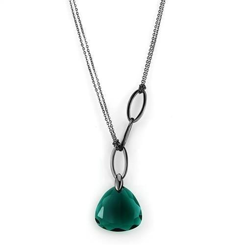 Locket Necklace TK2858 Light Black Stainless Steel Necklace