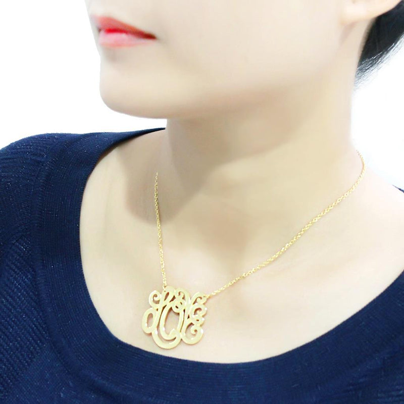 Necklace LO4690 Rhodium Brass Necklace