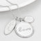 Necklace LO4693 Rhodium+Brushed Brass Necklace with Top Grade Crystal