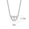Silver Necklaces Necklace LO4694 Rhodium Brass Necklace with Top Grade Crystal Alamode Fashion Jewelry Outlet