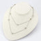 Necklace LO4703 Imitation Rhodium Brass Necklace with AAA Grade CZ