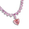 Silver Necklaces Necklace LO4705 Rhodium Brass Necklace with AAA Grade CZ in Rose Alamode Fashion Jewelry Outlet
