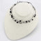 Necklace LO4714 Ruthenium White Metal Necklace with Synthetic in Jet