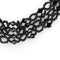 Necklace LO4718 Rhodium Brass Necklace with Synthetic in Jet