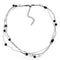 Necklace LO4719 Ruthenium White Metal Necklace with Synthetic in Jet