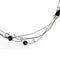 Necklace LO4719 Ruthenium White Metal Necklace with Synthetic in Jet