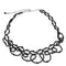 Necklace LO4721 Rhodium Brass Necklace with Synthetic in Jet