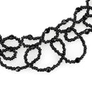 Necklace LO4721 Rhodium Brass Necklace with Synthetic in Jet