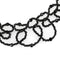 Necklace LO4721 Rhodium Brass Necklace with Synthetic in Jet