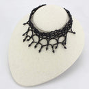 Necklace LO4722 Rhodium Brass Necklace with Synthetic in Jet
