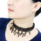 Necklace LO4722 Rhodium Brass Necklace with Synthetic in Jet
